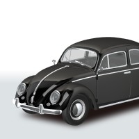 乐Pla 卡扣组合型套件 No.20-BK 大众 甲壳虫 黑