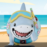 陆行鲨杰夫 动画风雕像