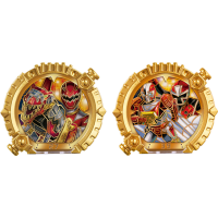 DX战队指环套装 爆龙战队暴连者与手里剑战队忍忍者