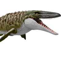 美泰 侏罗纪世界：重生 撕咬爆冲沧龙可动人偶和迷你双脊龙