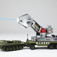 海洋堂 特摄转轮科技 70型微波激射杀兽射线车 哥斯拉对盖刚版本 PARCO 限定商品