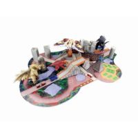 哥斯拉・摩斯拉・王者基多拉 大怪兽总攻击 巴拉刚&哥斯拉&王者基多拉&摩斯拉&魔斯拉幼虫 万代创意玩具系列2-崩溃地带