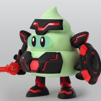 黏土模型套件 赛博战士便便