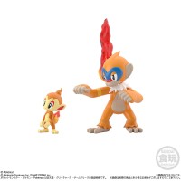 【标准单品贩售】20 宝可梦比例世界 神奥地区 小火焰猴+猛火猴