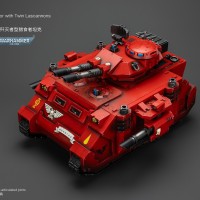 战锤40000 圣血天使 配备双管激光炮的歼灭者型猎食者坦克