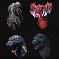 一番赏 哥斯拉 怪兽乱舞 -暴乱之物- E赏 怪兽头雕磁吸