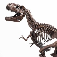 侏罗纪公园1：24比例圆形台座版霸王龙青铜雕像