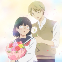 为丑女献上花束。