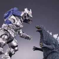 哥斯拉商店限定 电影怪兽系列 跃动 黑龙工房合作款 哥斯拉（2002）X 三式机龙（2002）特别套装