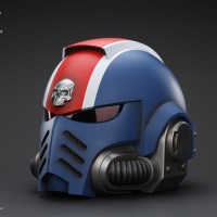 战锤40000：星际战士 极限战士 副官泰图斯之MKX头盔