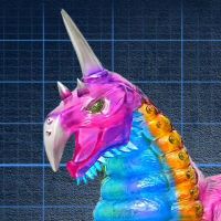 怪兽系列「第一弹」 一角超兽·巴克西姆 晶焰粉·限定版收藏品