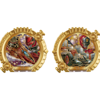 DX战队指环套装 快盗战队鲁邦连者与警察战队巡逻连者