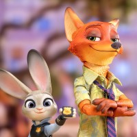 《疯狂动物城》朱迪与尼克 布衣可动人偶套组