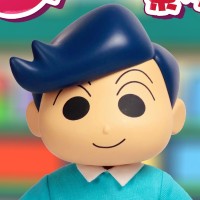 蜡笔小新 QQ弹弹系列 风间 软胶可动玩偶