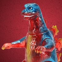 CCP 中等尺寸系列【第14弹】 哥斯拉（1974）复古红透明版