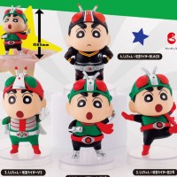 蜡笔小新与假面骑士 联名人偶藏品