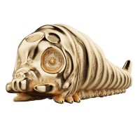 「魔斯拉（幼虫）」（1992）迷你黄金模型（18K黄金）