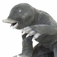 大怪兽系列 奥特Q编 鼹鼠怪兽 蒙古拉 黑白色版