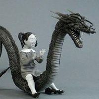 大怪兽系列 奥特Q编 怪龙与乙姫 黑白色版