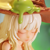 沉睡魔咒-甜筒魔女-和风抹茶