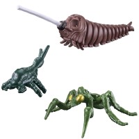 哥斯拉爆发 魔斯拉（1992）幼虫和卡玛奇拉斯（2004）和肖奇拉斯（大海虱）