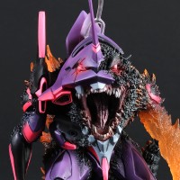 Q版拟真 新世纪福音战士初号机 红莲哥斯拉觉醒形态