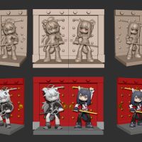 门神拉普兰德、德克萨斯，财神诗怀雅、招财猫杰西卡GK