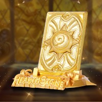 炉石传说 黄金挑战卡背金属典藏摆件