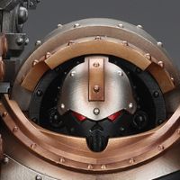 战锤：荷鲁斯之乱 钢铁勇士 铁环多米塔钢铁级自动战斗机器人 配备卡彻锐型战斗盾和重力破碎锤