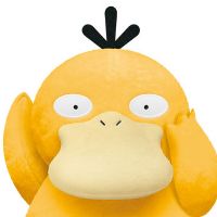 多表情毛绒玩偶 宝可梦 ～可达鸭・泪眼蜥～（A/B款：可达鸭）