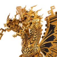 王者基多拉 - 乙烯基设计师人偶 by Urban Aztec - 金龙变体