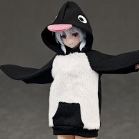 派对动物女孩 家居服 企鹅连帽衫