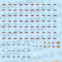 女神装置 M.S.G PUNI☆MOFU 金鸮 眼睛水贴套装