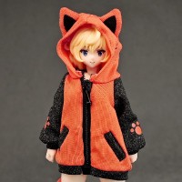 派对动物女孩 家居服 猫咪连帽衫