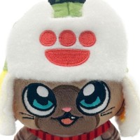 怪物猎人：荒野×大川buku 毛绒挂件 伙伴艾露猫 希望装备