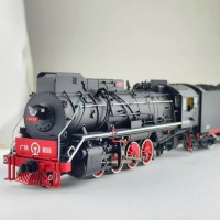 HO比例 建设型2-8-2蒸汽机车火车