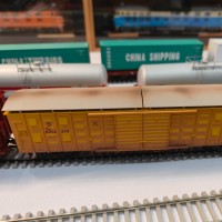 HO比例 W6铁路有毒物品运输车 4辆套装