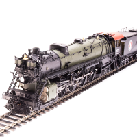 2870-2878 大北部铁路S2型4-8-4蒸汽机车火车；黄铜混合