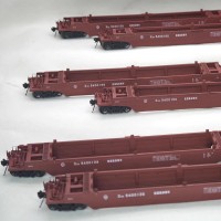 HO比例 X2铁路集装箱运输车 6辆套装