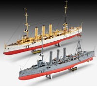 05500 1/350 德国皇帝海军 巡洋舰 德累斯顿&埃姆登