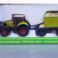 1846 科乐收Axion 850拖拉机+农作物装载拖车