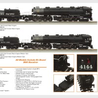 80-3180→3183 南太平洋铁路AC6前置驾驶室4-8-8-2蒸汽机车火车（2010版）