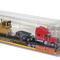 55416 彼得比尔特389+Trail King低平板拖车+CAT D5M推土机