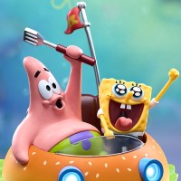 海绵宝宝 蟹堡飞车 磁悬浮夜灯