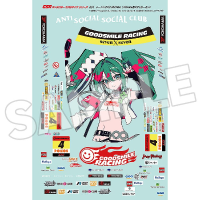 GSR角色客制化系列05​​1 赛车未来 2025 1/10比例专用贴纸组