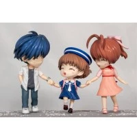CLANNAD 光之彼岸 迷你尺寸 冈崎朋也、冈崎渚、冈崎汐