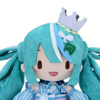 初音未来 罗森50周年纪念 特别直播 Fuwa Petit 毛绒玩偶（L码）