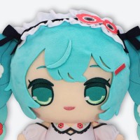 圆滚滚大毛绒玩偶 初音未来 银莲花