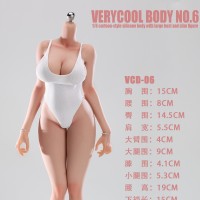 6号素体 丰满窄肩蜂腰连脚体型 铂金硅胶女素体