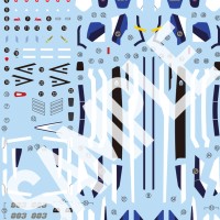 HG 超时空要塞F VF-25G弥赛亚女武神（米海尔·布朗机）专用水贴